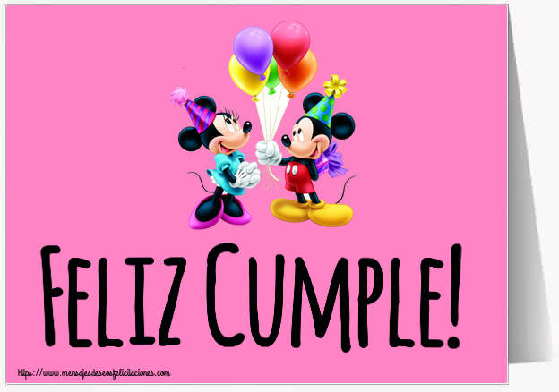 Niños Feliz Cumple! ~ Mickey and Minnie mouse