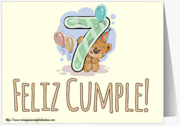 Feliz Cumple! ~ 7 años
