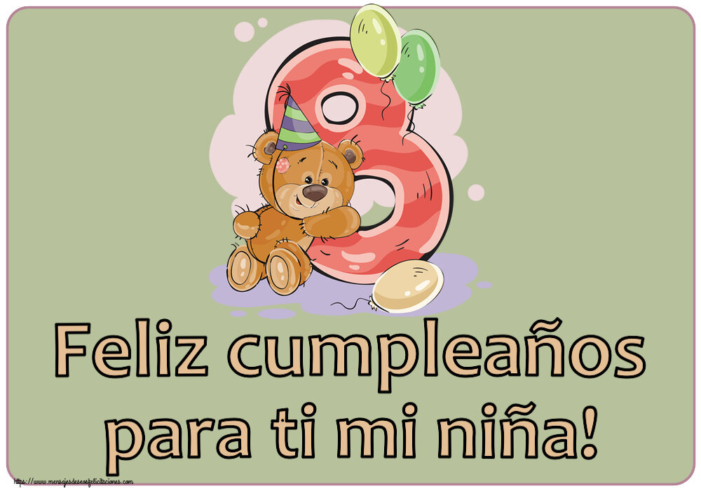 Feliz cumpleaños para ti mi niña! ~ 8 años
