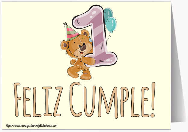 Feliz Cumple! ~ 1 año