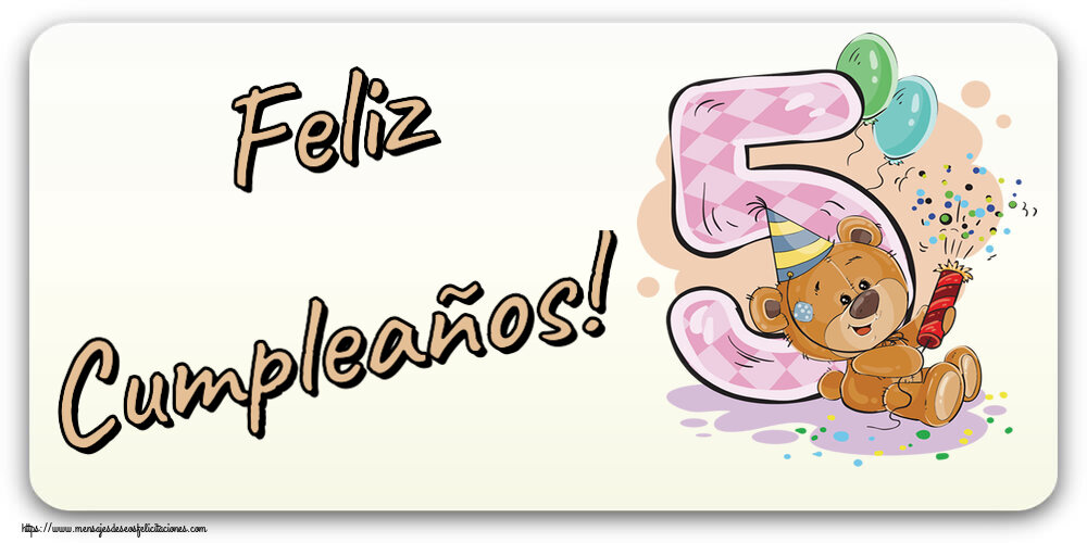 Feliz Cumpleaños! ~ 5 años