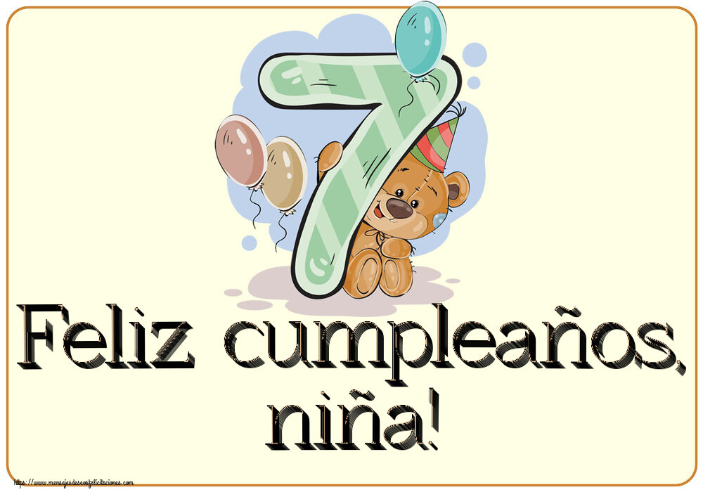 Feliz cumpleaños, niña! ~ 7 años