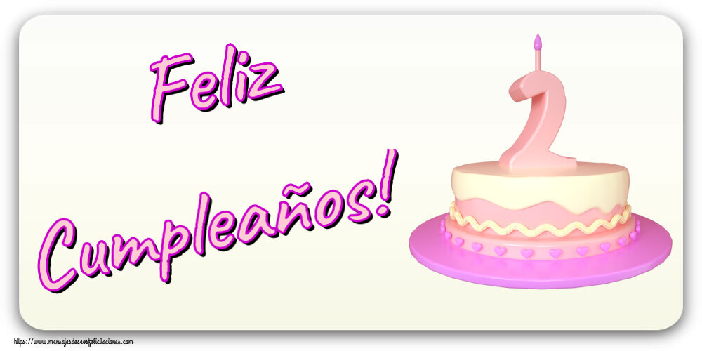 Feliz Cumpleaños! ~ Tarta 2 años