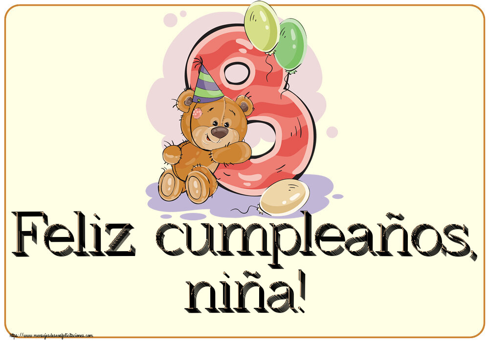 Niños Feliz cumpleaños, niña! ~ 8 años