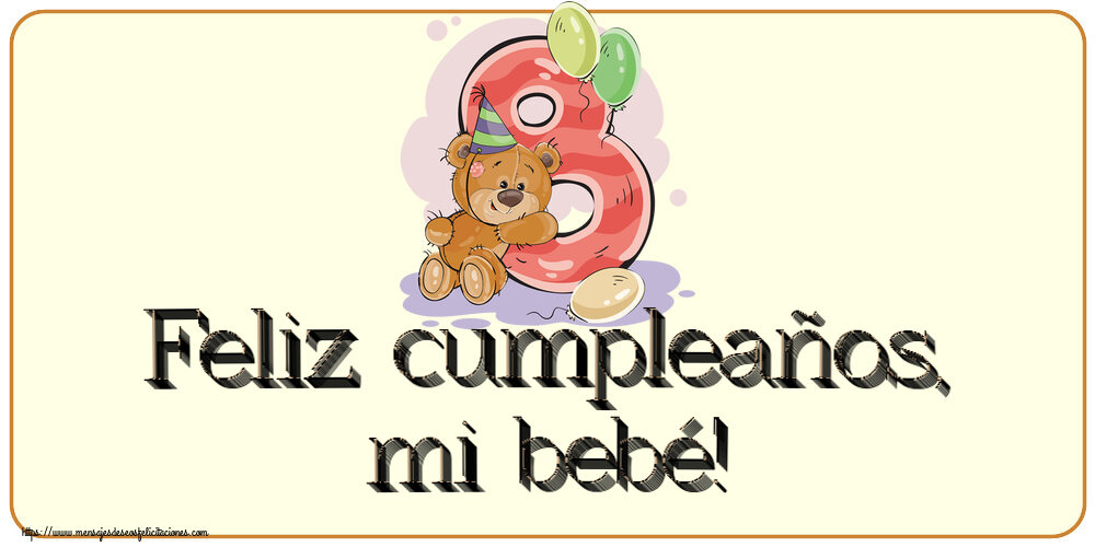 Feliz cumpleaños, mi bebé! ~ 8 años