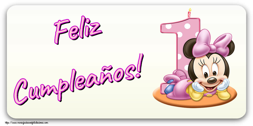 Feliz Cumpleaños! ~ Minnie Mouse 1 año