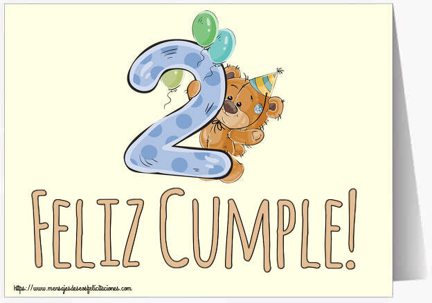 Feliz Cumple! ~ 2 años