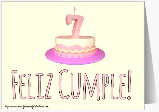 Feliz Cumple! ~ Tarta 7 años