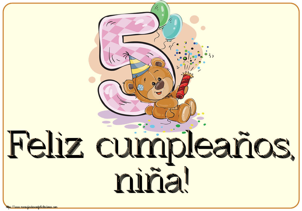 Feliz cumpleaños, niña! ~ 5 años
