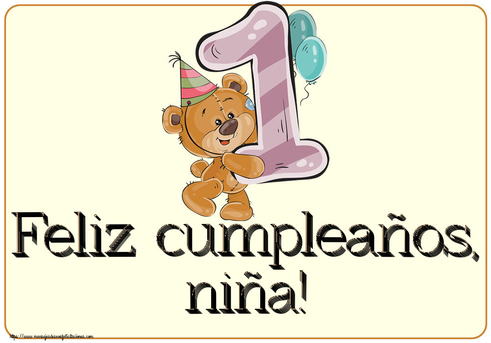 Feliz cumpleaños, niña! ~ 1 año