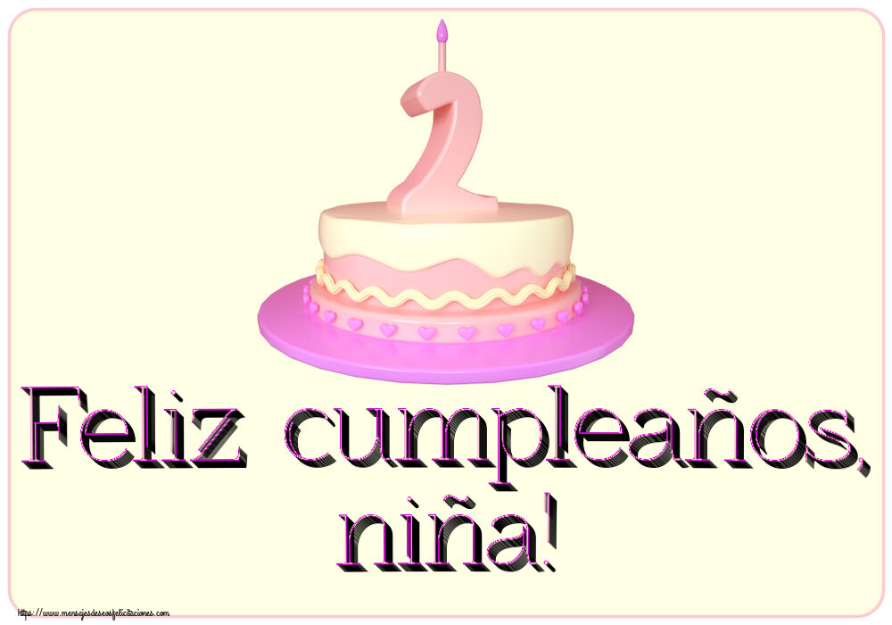 Feliz cumpleaños, niña! ~ Tarta 2 años