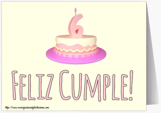 Feliz Cumple! ~ Tarta 6 años