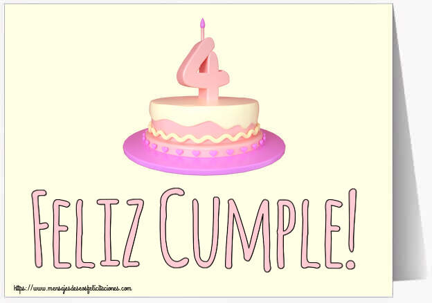 Feliz Cumple! ~ Tarta 4 años