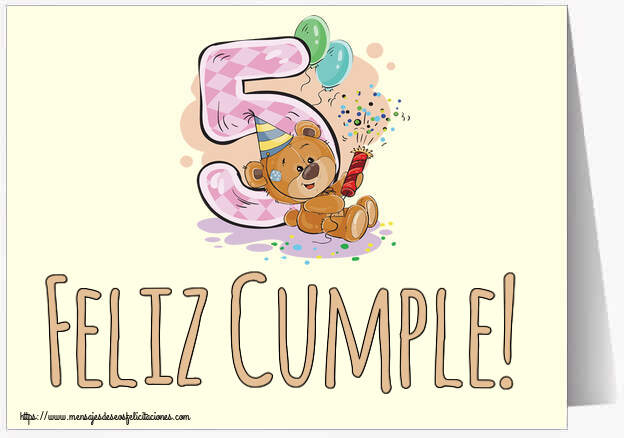 Feliz Cumple! ~ 5 años