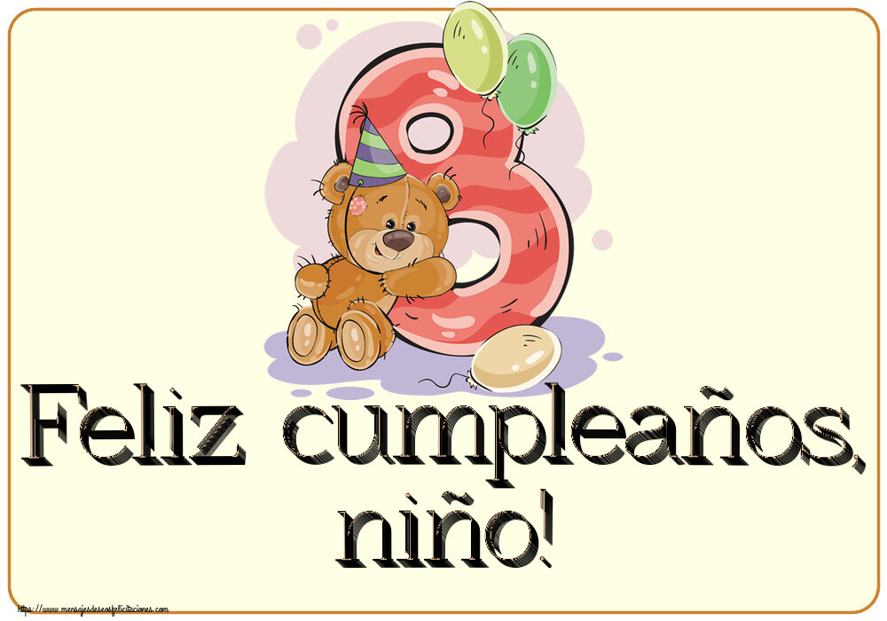 Feliz cumpleaños, niño! ~ 8 años