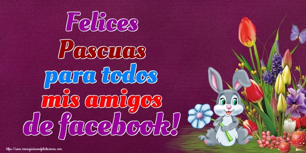 Felices Pascuas para todos mis amigos de facebook!