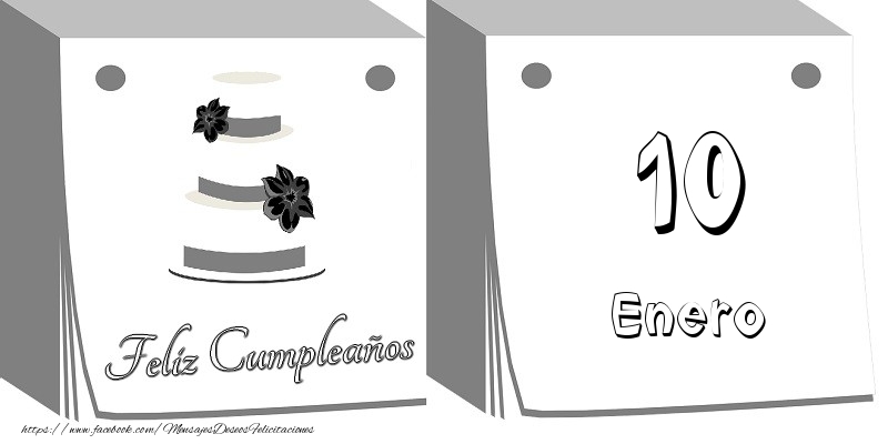 Felicitaciones para 10 Enero - 10 Enero Feliz Cumpleaños