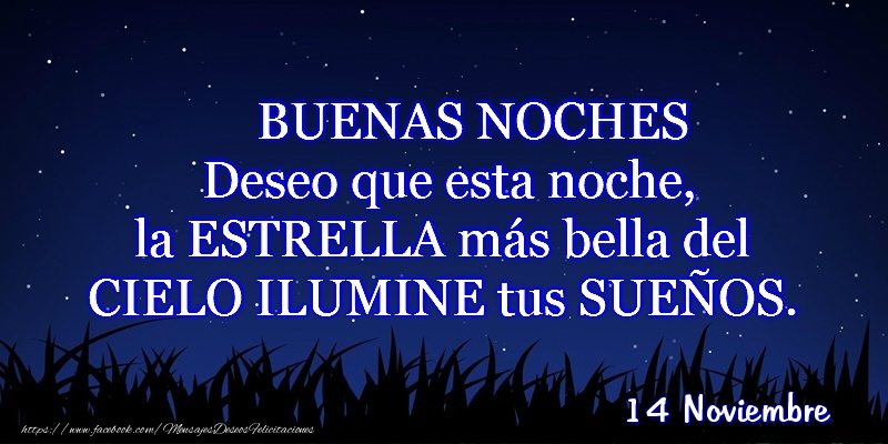 Felicitaciones para 14 Noviembre - 14 Noviembre - Buenas noches!