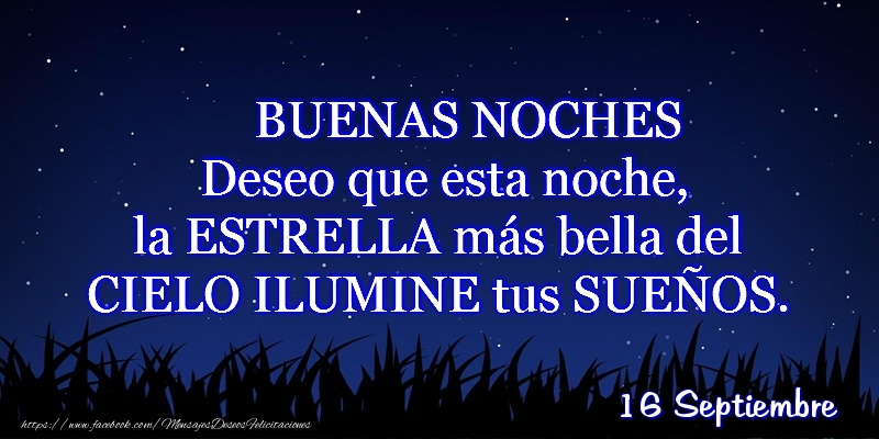 Felicitaciones para 16 Septiembre - 16 Septiembre - Buenas noches!