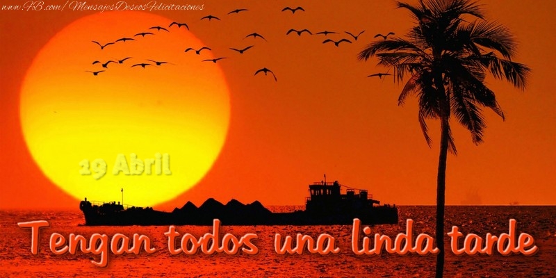 Felicitaciones para 19 Abril - 19 Abril - Tengan todos una linda tarde