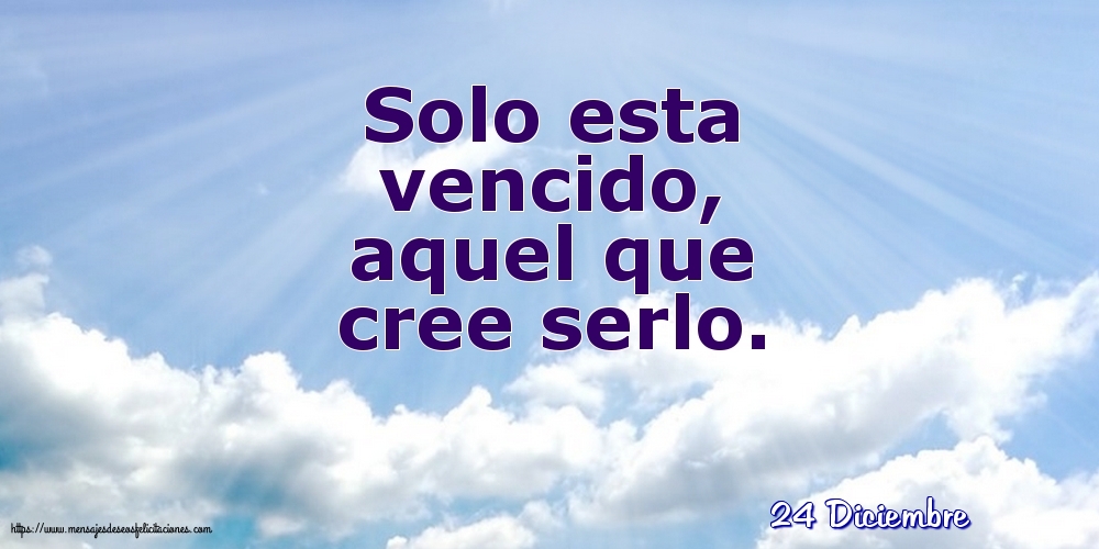 24 Diciembre - Solo esta vencido