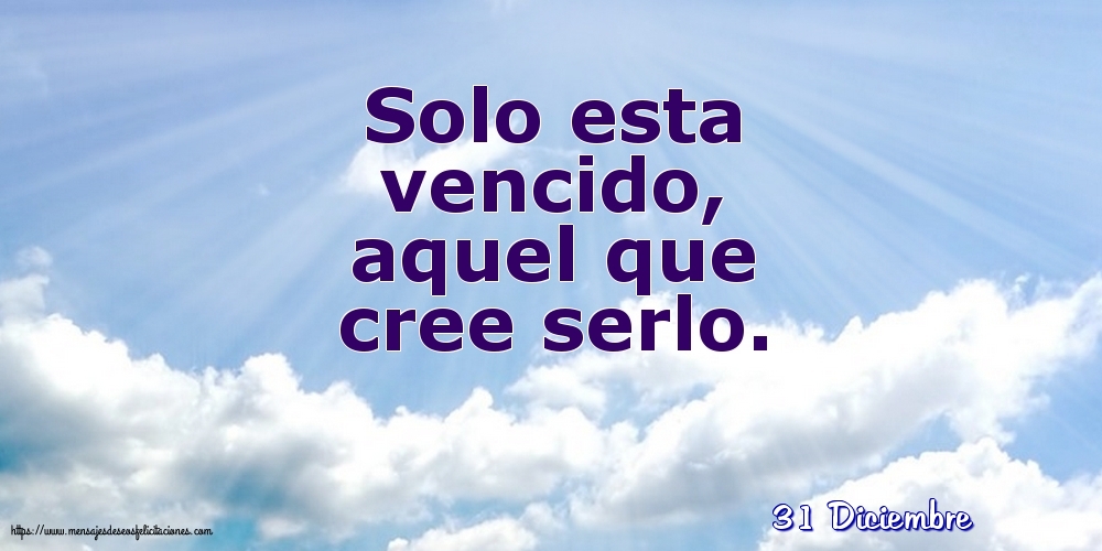 31 Diciembre - Solo esta vencido