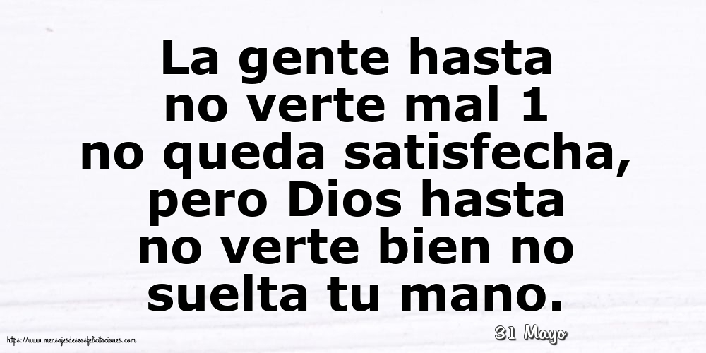 Felicitaciones para 31 Mayo - 31 Mayo -