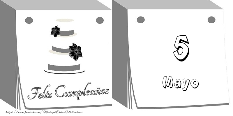 Felicitaciones para 5 Mayo - 5 Mayo Feliz Cumpleaños