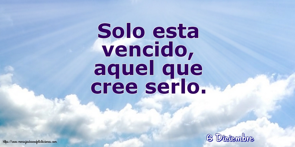 Felicitaciones para 6 Diciembre - 6 Diciembre - Solo esta vencido