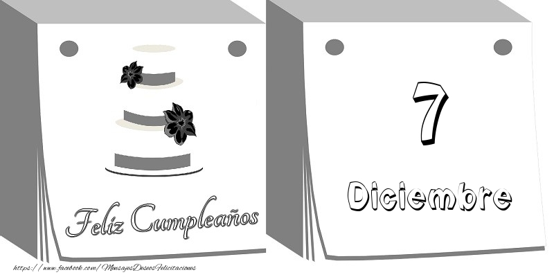 Felicitaciones para 7 Diciembre - 7 Diciembre Feliz Cumpleaños