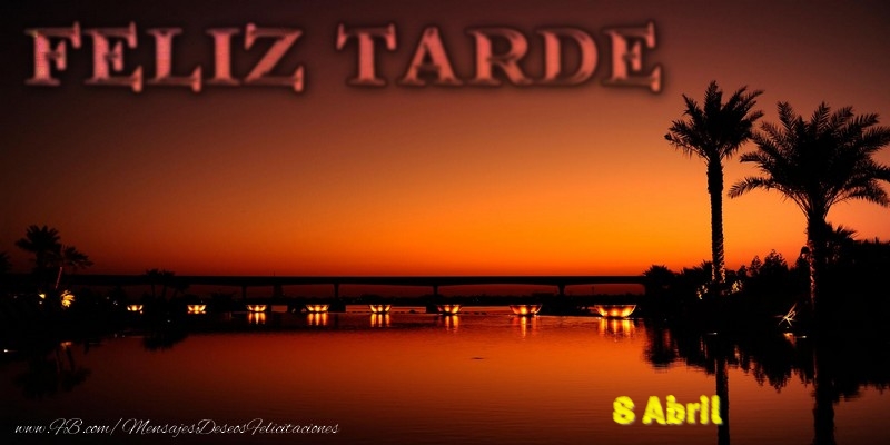 8 Abril - Feliz Tarde