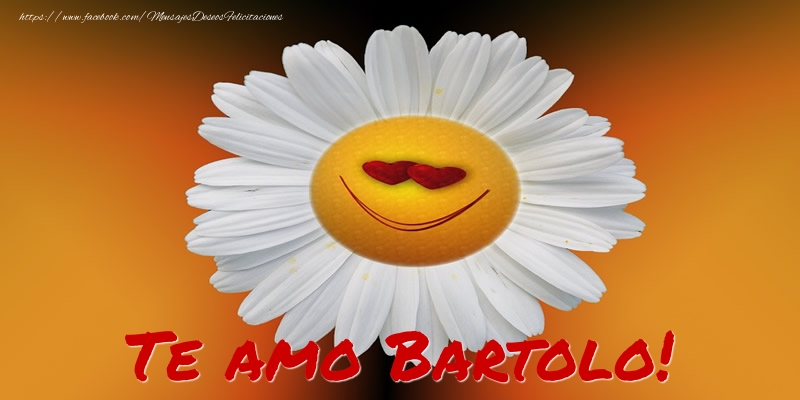 Felicitaciones de amor - Te amo Bartolo!