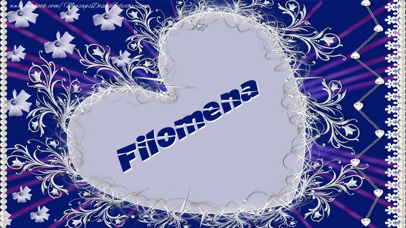 Felicitaciones de amor - Corazón | Filomena