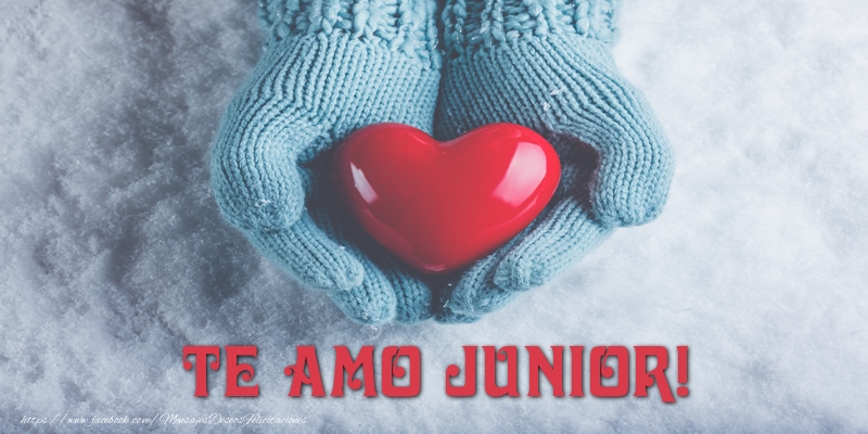 Felicitaciones de amor - TE AMO Junior!