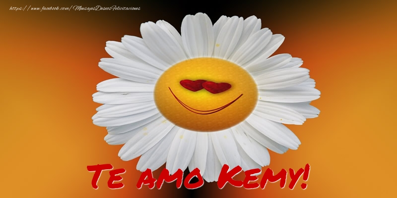 Felicitaciones de amor - Te amo Kemy!
