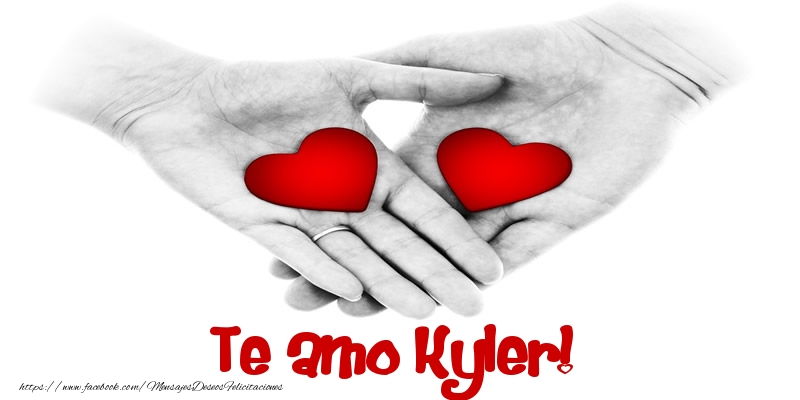 Felicitaciones de amor - Corazón | Te amo Kyler!