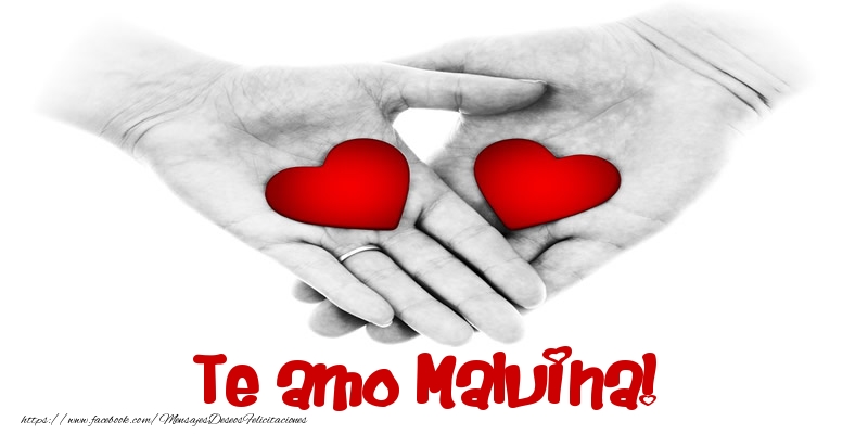 Felicitaciones de amor - Te amo Malvina!