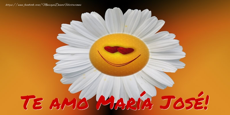 Felicitaciones de amor - Te amo María José!