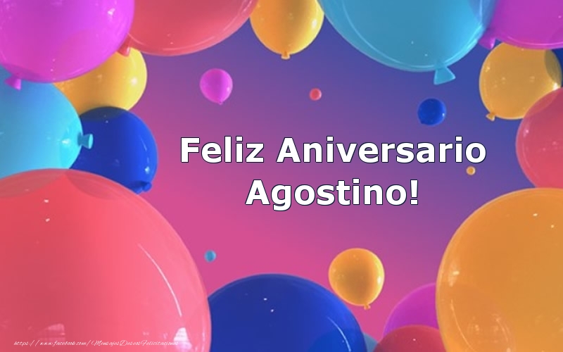 Felicitaciones de aniversario - Feliz Aniversario Agostino!