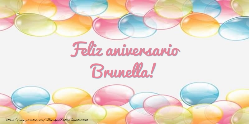 Felicitaciones de aniversario - Feliz aniversario Brunella!