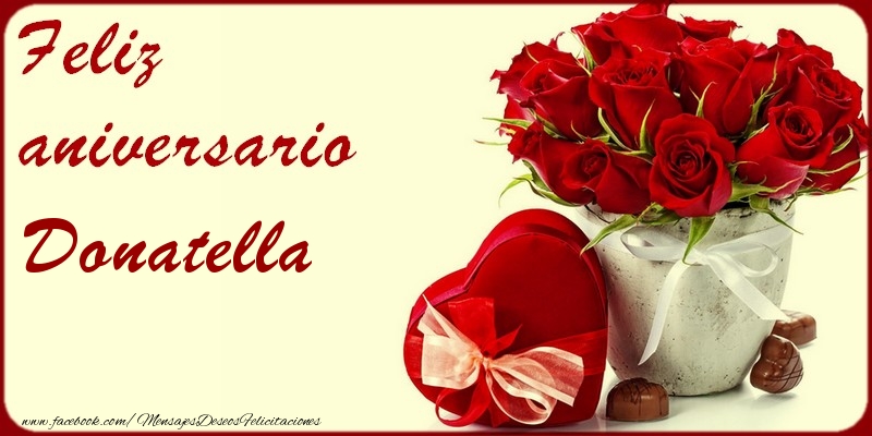Felicitaciones de aniversario - Rosas | Feliz Aniversario Donatella!