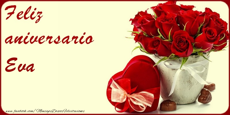 Felicitaciones de aniversario - Feliz Aniversario Eva!