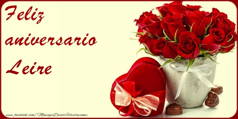 Felicitaciones de aniversario - Feliz Aniversario Leire!