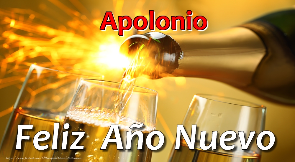 Felicitaciones de Año Nuevo - Apolonio Feliz Año Nuevo