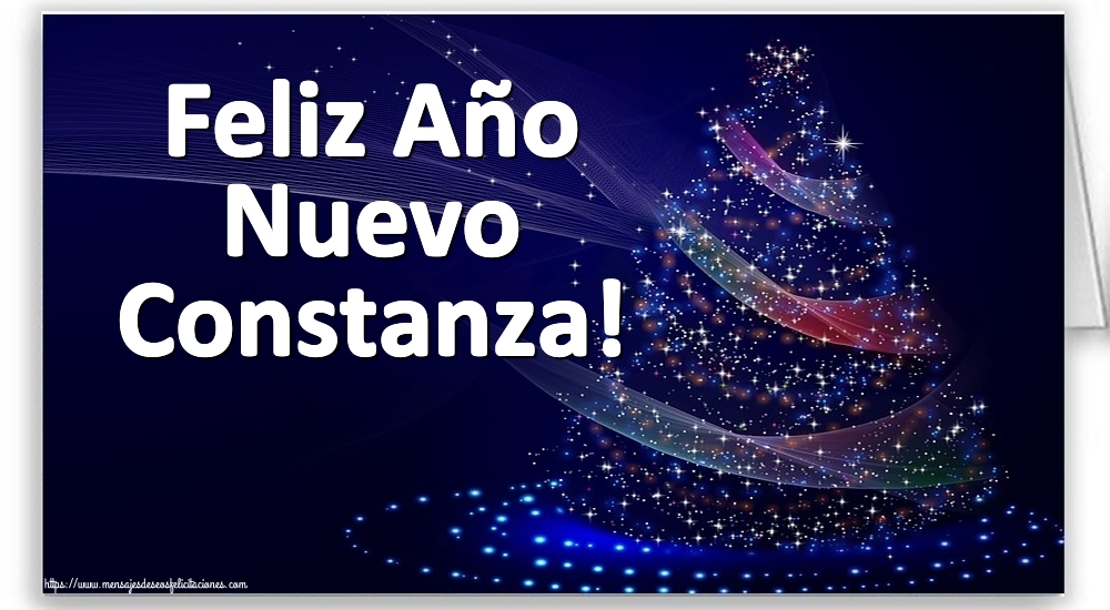Felicitaciones de Año Nuevo - Feliz Año Nuevo Constanza!
