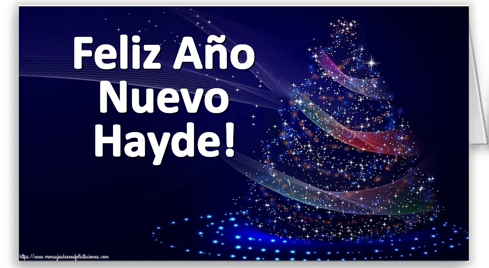Felicitaciones de Año Nuevo - Feliz Año Nuevo Hayde!
