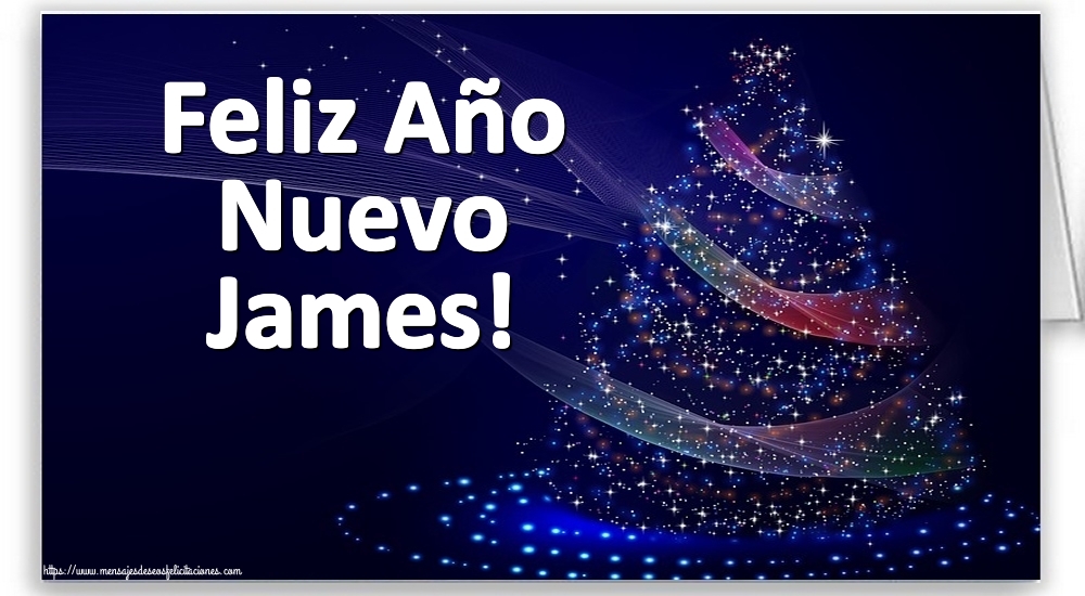 Felicitaciones de Año Nuevo - Feliz Año Nuevo James!