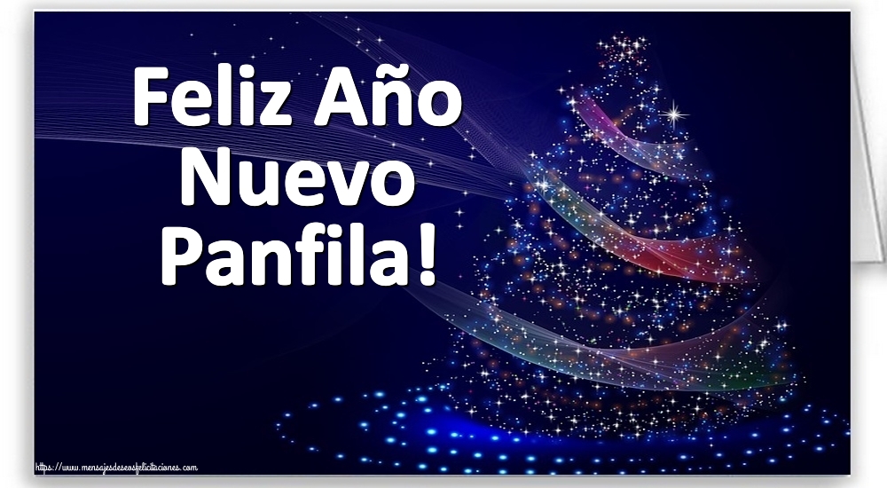 Felicitaciones de Año Nuevo - Feliz Año Nuevo Panfila!