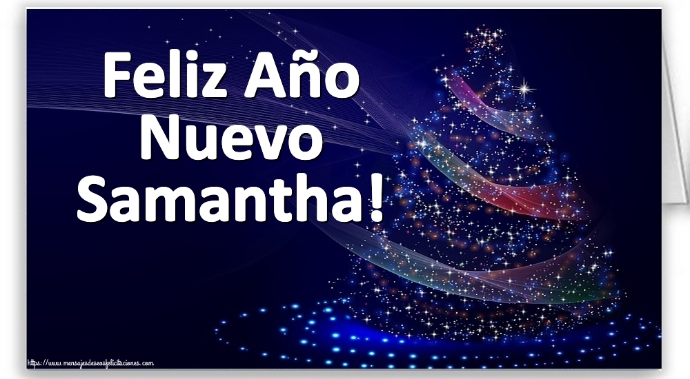Felicitaciones de Año Nuevo - Feliz Año Nuevo Samantha!