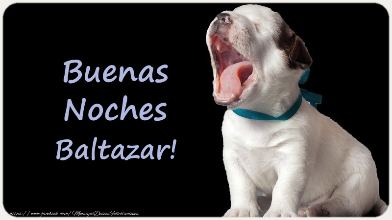 Felicitaciones de buenas noches - Buenas Noches Baltazar!